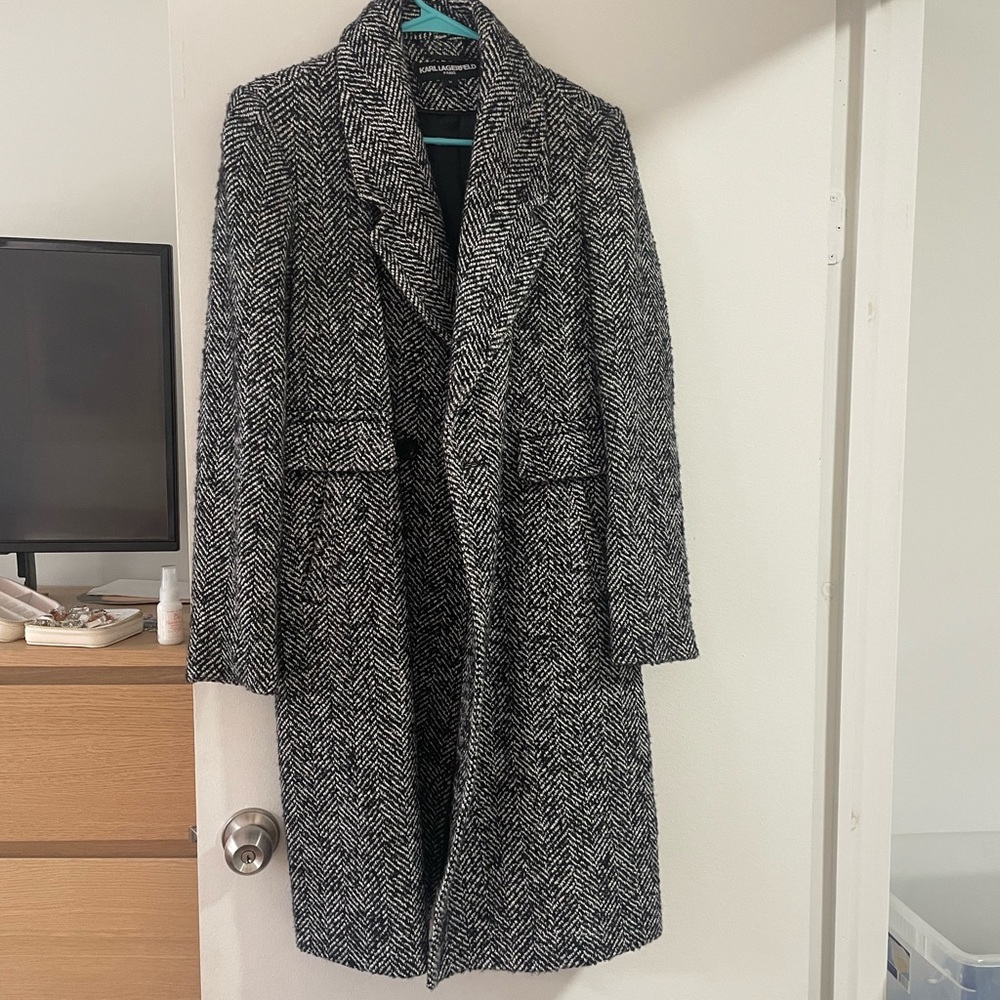 Karl lagerfeld tailored trench coat